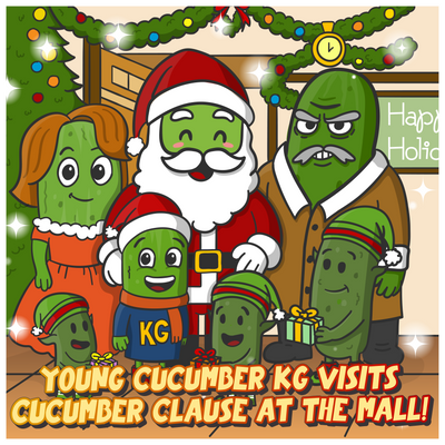 The Origin of KGOG – Young Cucumber KG visits Cucumber Claus at the Mall - Music Track